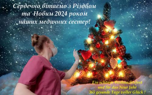Всех медицинских сестер с Новым 2024 годом!