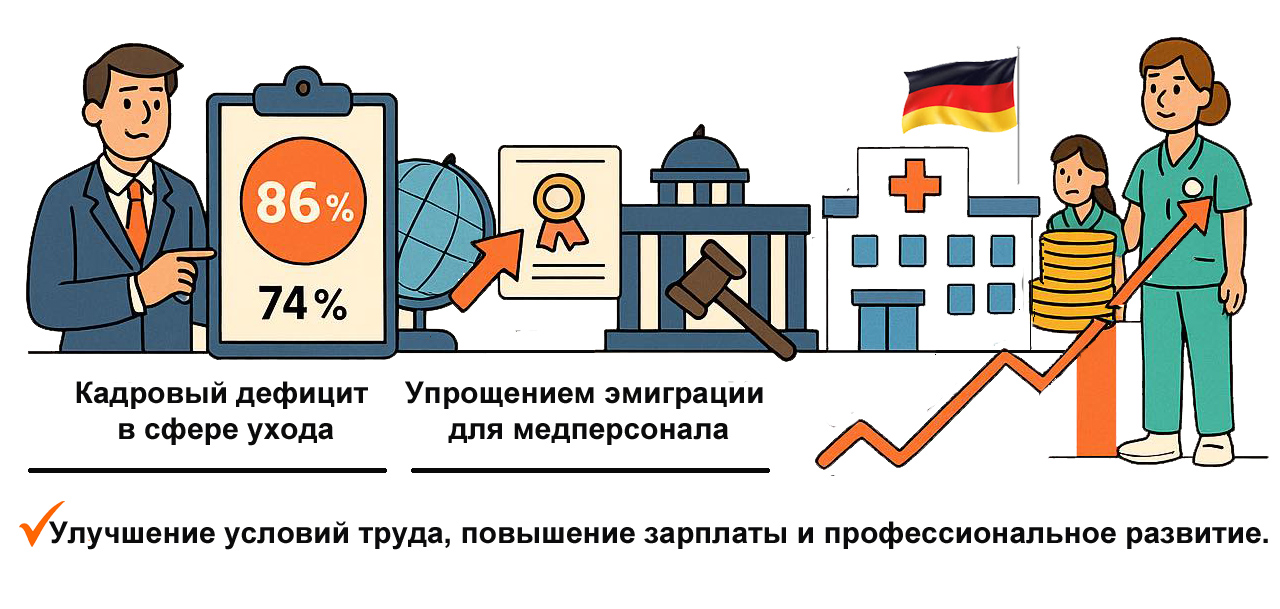 Упрощение эмиграции в Германию для медсестер, повышение зарплаты